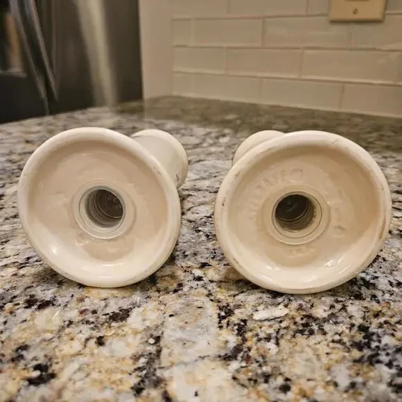 Pfaltzgraf Village Salt And Pepper Shakers Plugs Intact And Original 6" - Picture 5 of 5